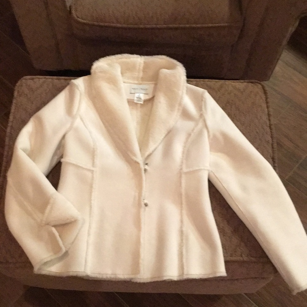 Winter White Shearling Jacket - image 1